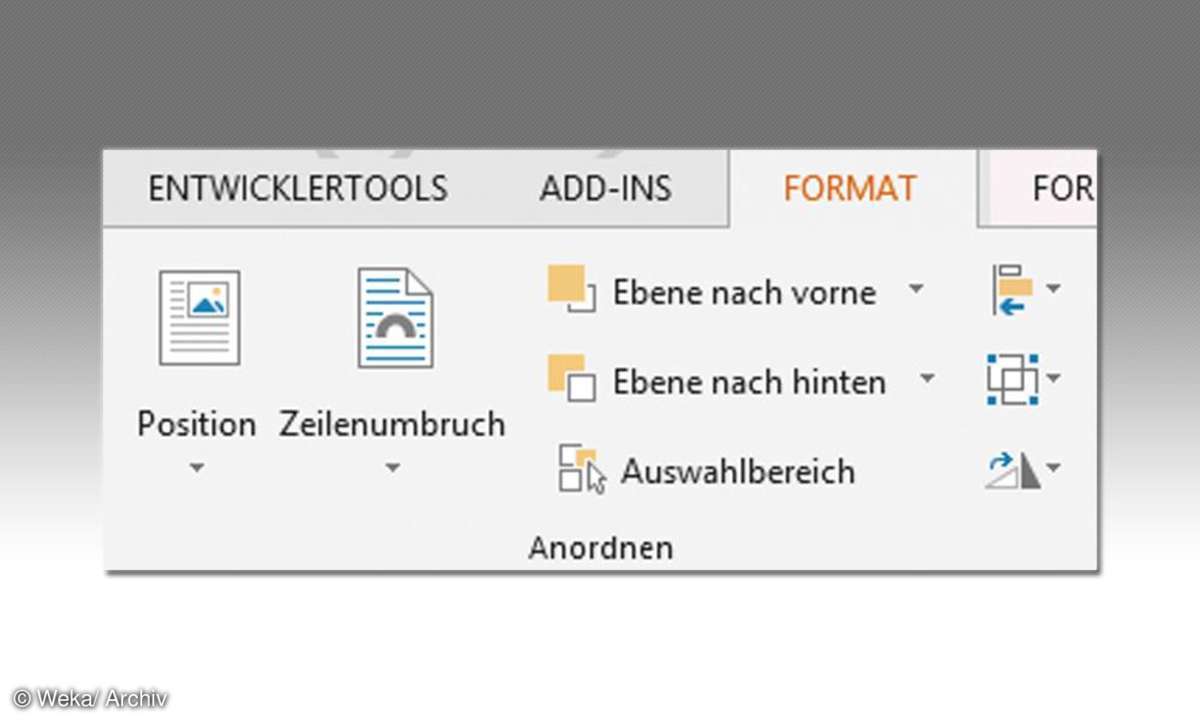 Gruppierte Bilder trennen