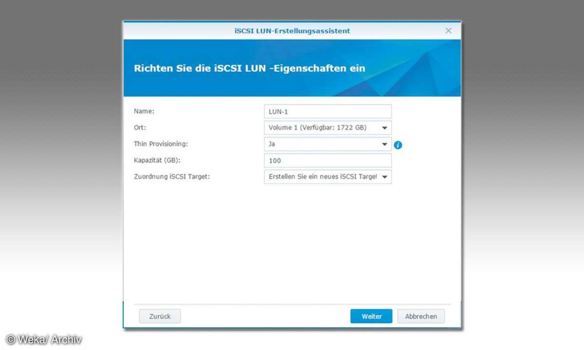 Eigenschaften einrichten