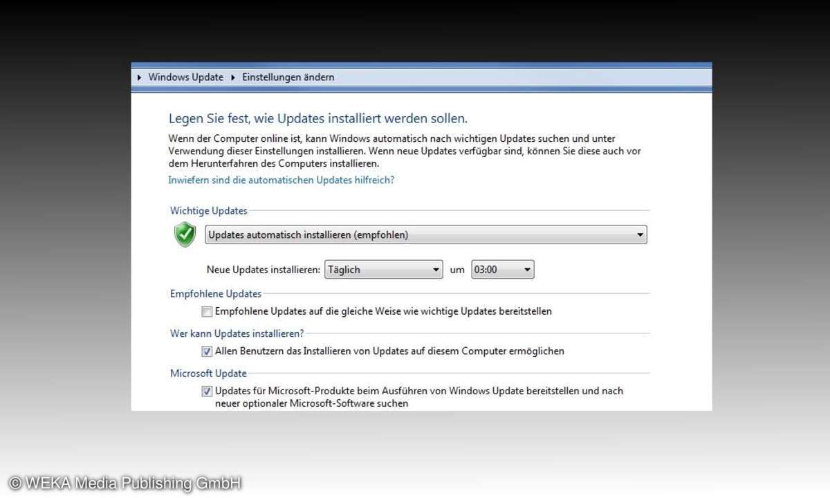 Screenshot: KB3035583 blockieren
