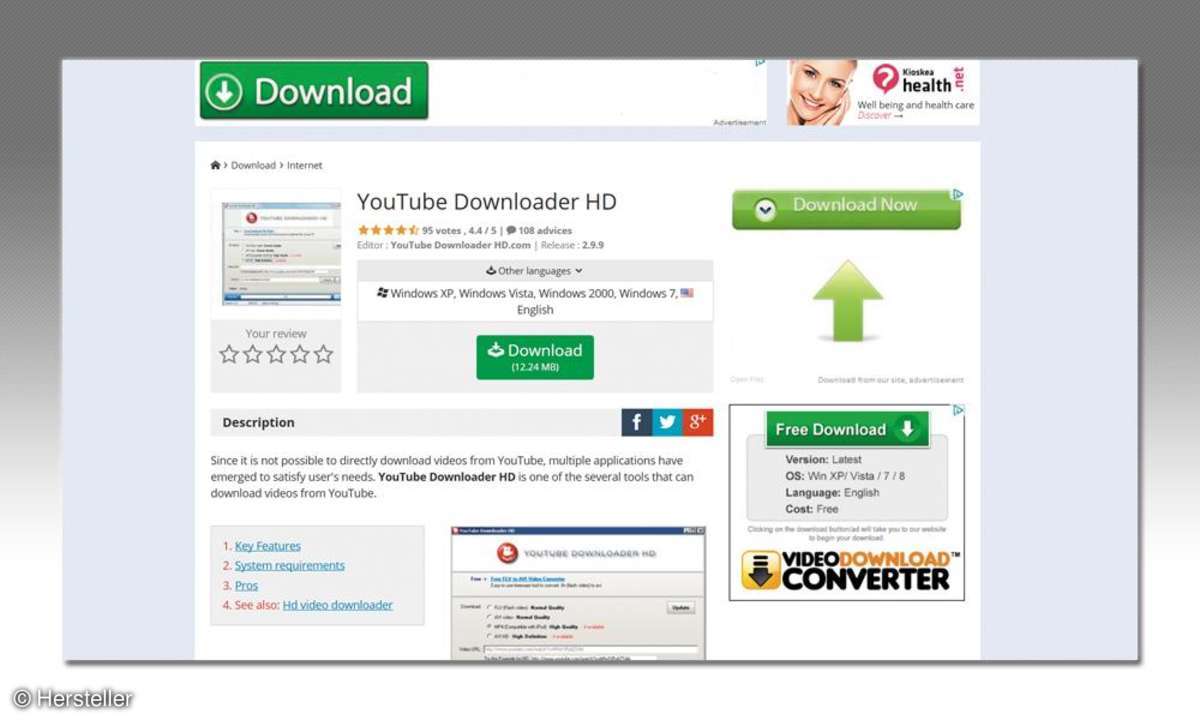 Richtiger Download-Button