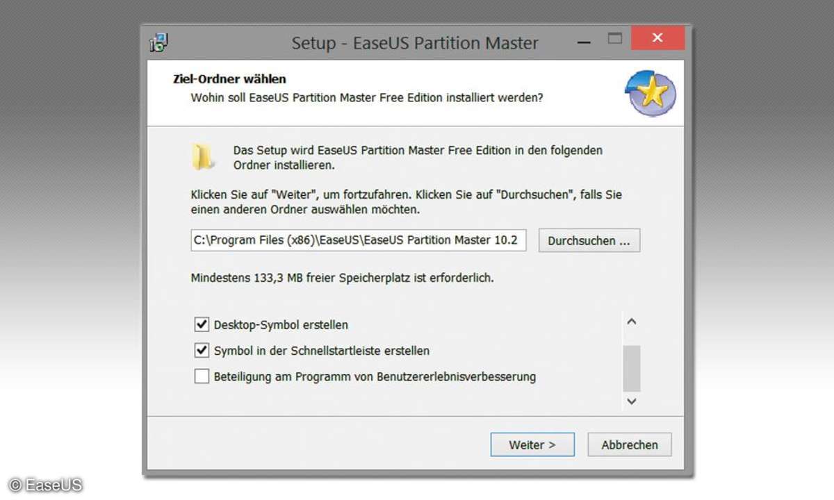 Screenshot Installation