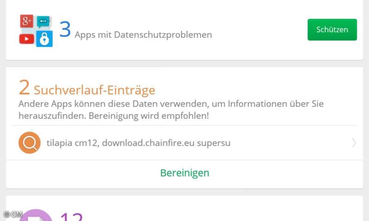Screenshot: CM Security Antivirus Applock