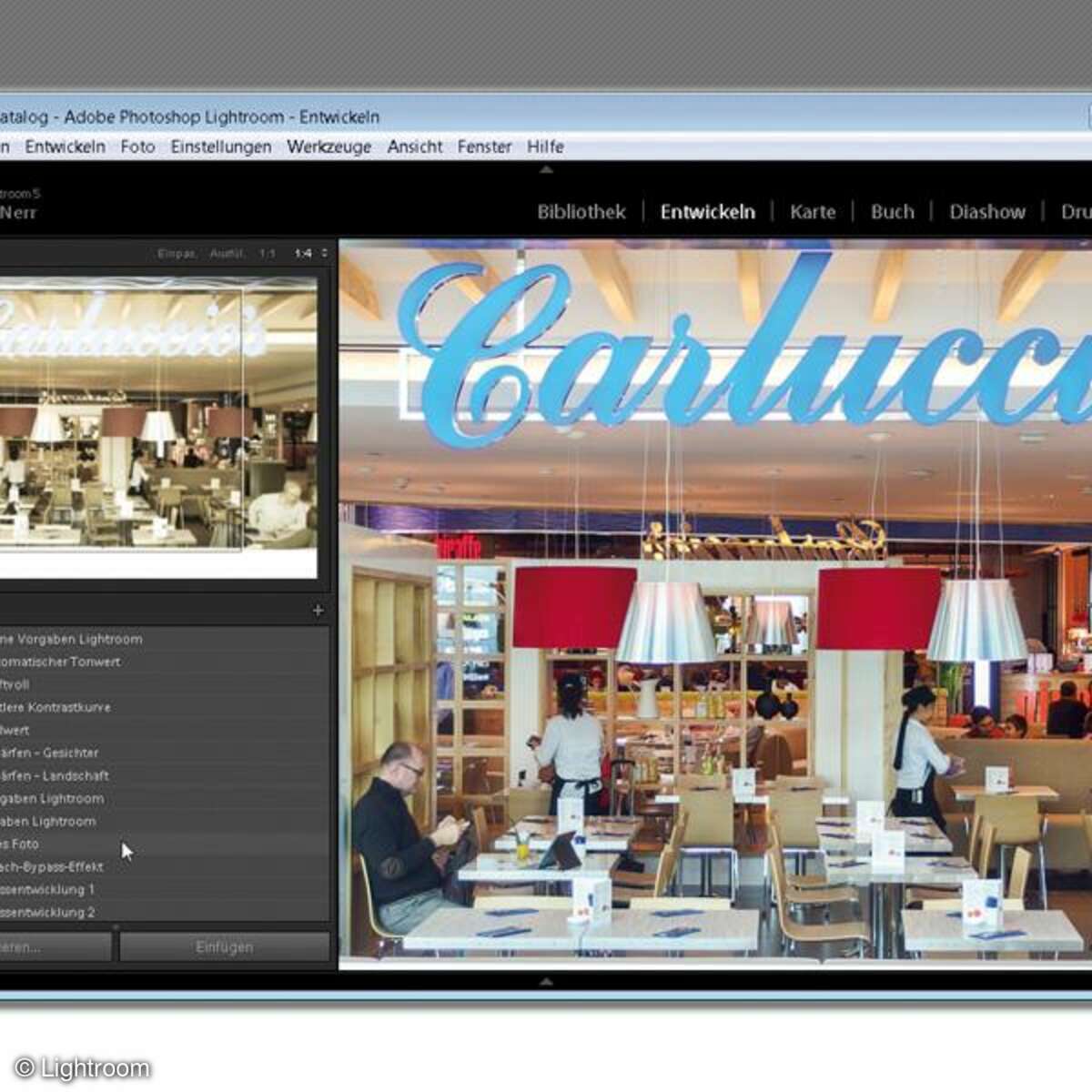 Übersicht mit Lightroom