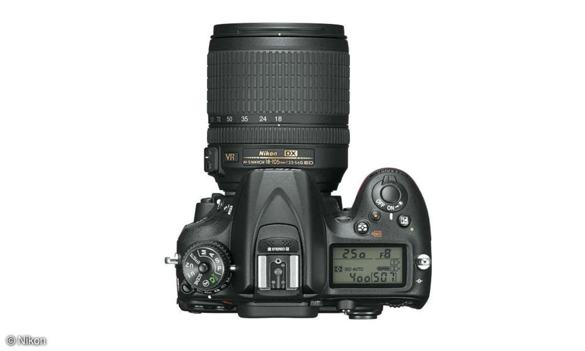 Nikon d7200 Ansicht von oben