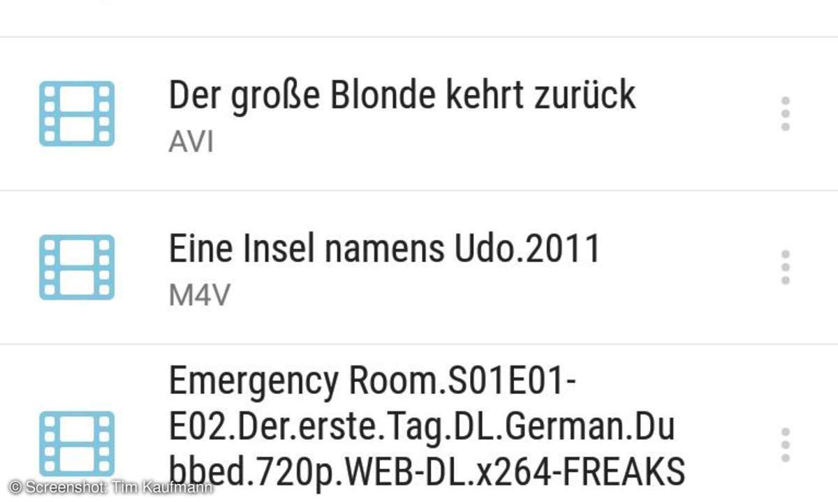 Smartphone-Screenshot