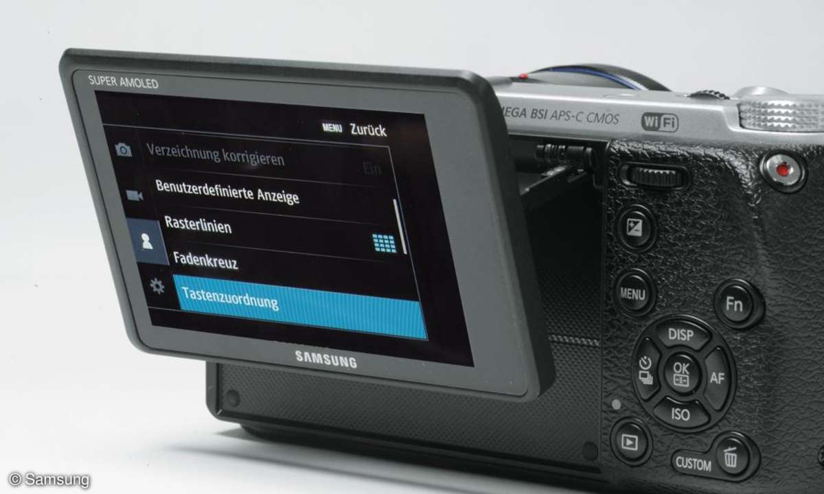 Samsung NX 500 Dsiplayverstellung