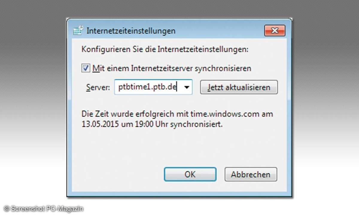 Synchronisierung bestätigen