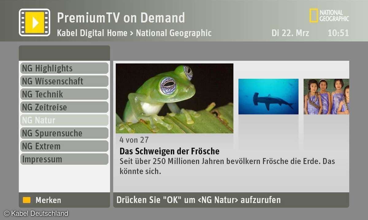 VOD Angebot "Select Video" von Kabel Deutschland