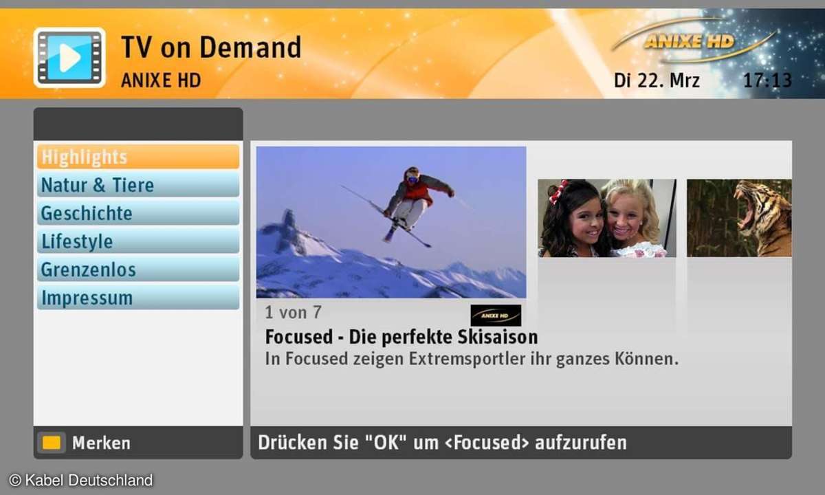VOD Angebot "Select Video" von Kabel Deutschland