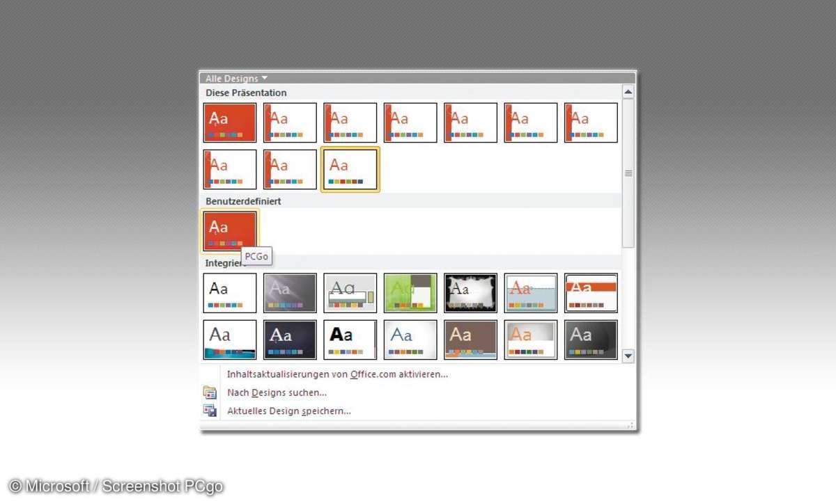 Eigenes Design
