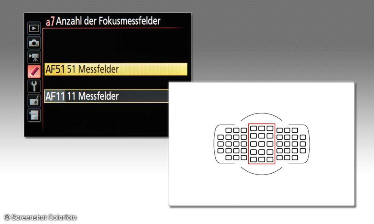 51 oder 11 Af-Felder