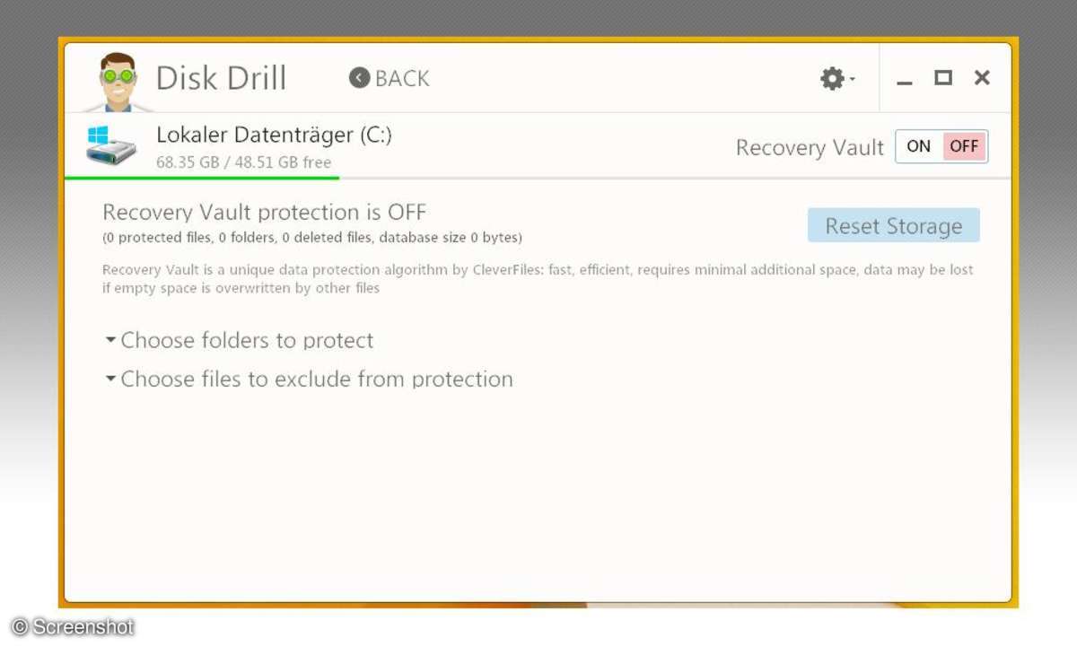 Disk Drill Free: Screenshot