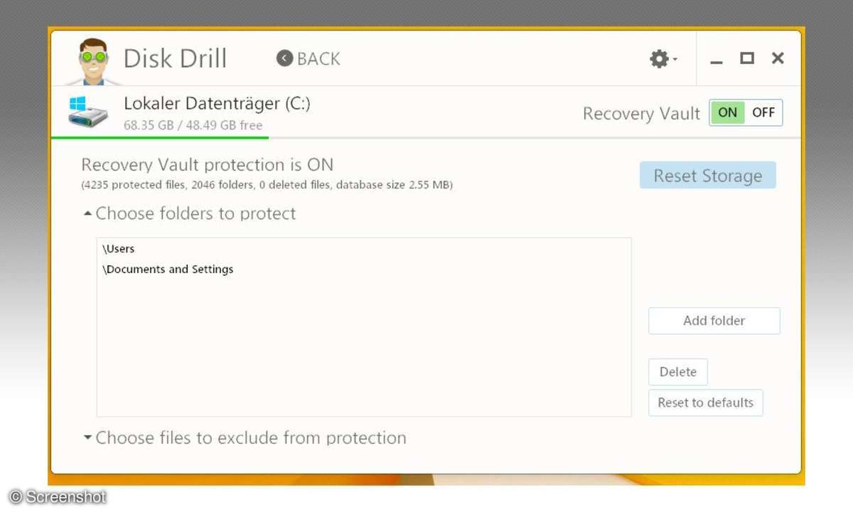 Disk Drill Free: Screenshot