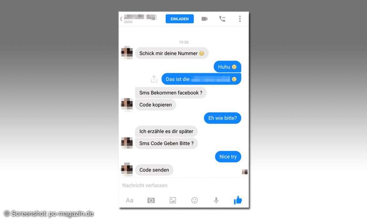 Facebook Betrugsmasche mit Fake-Profil