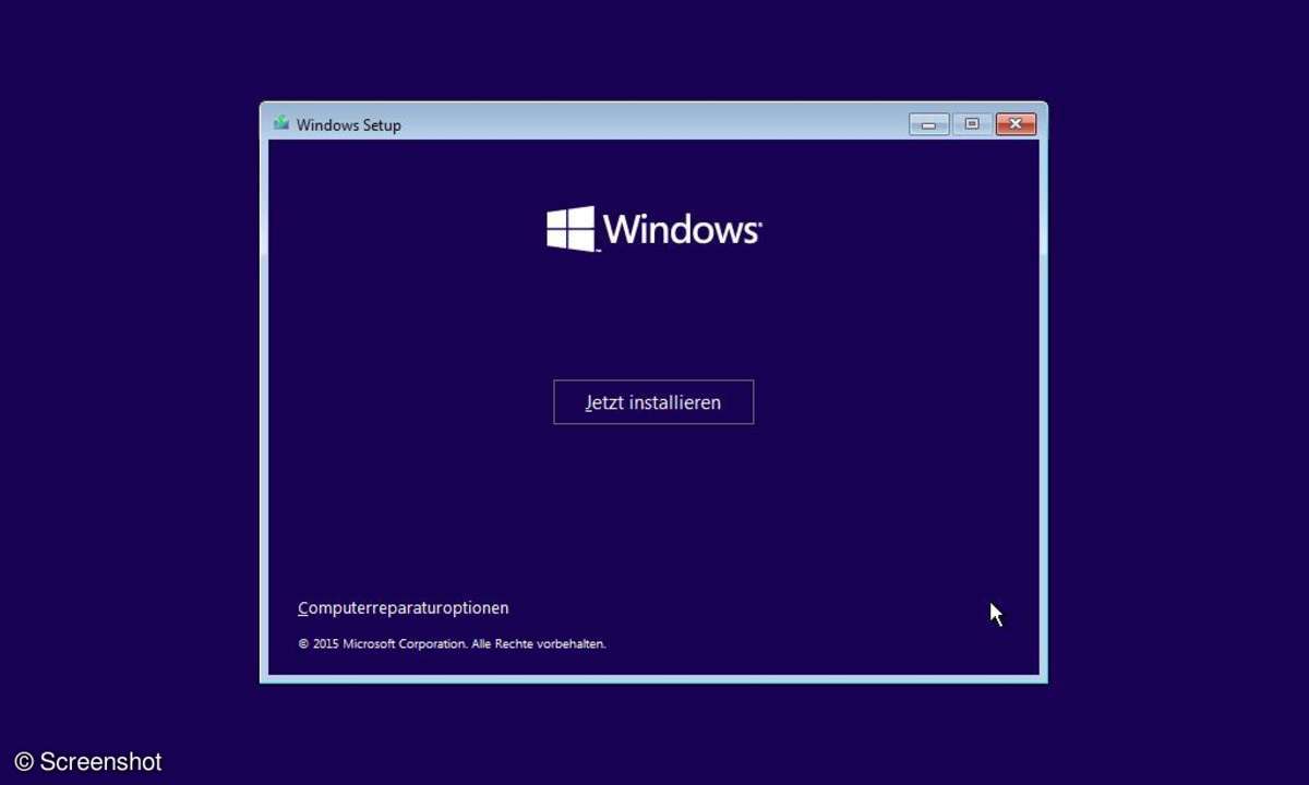 Windows 10: Setip-Screenshots