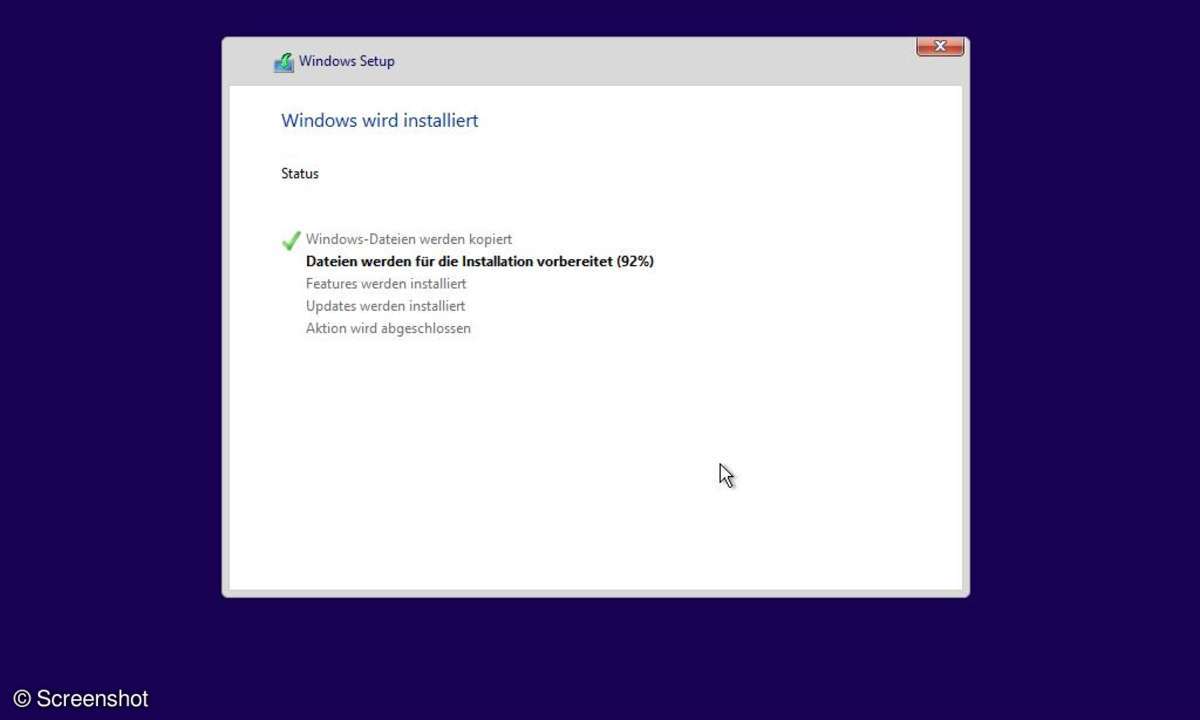 Windows 10: Setip-Screenshots
