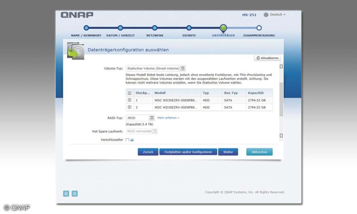 QNAP Screenshot