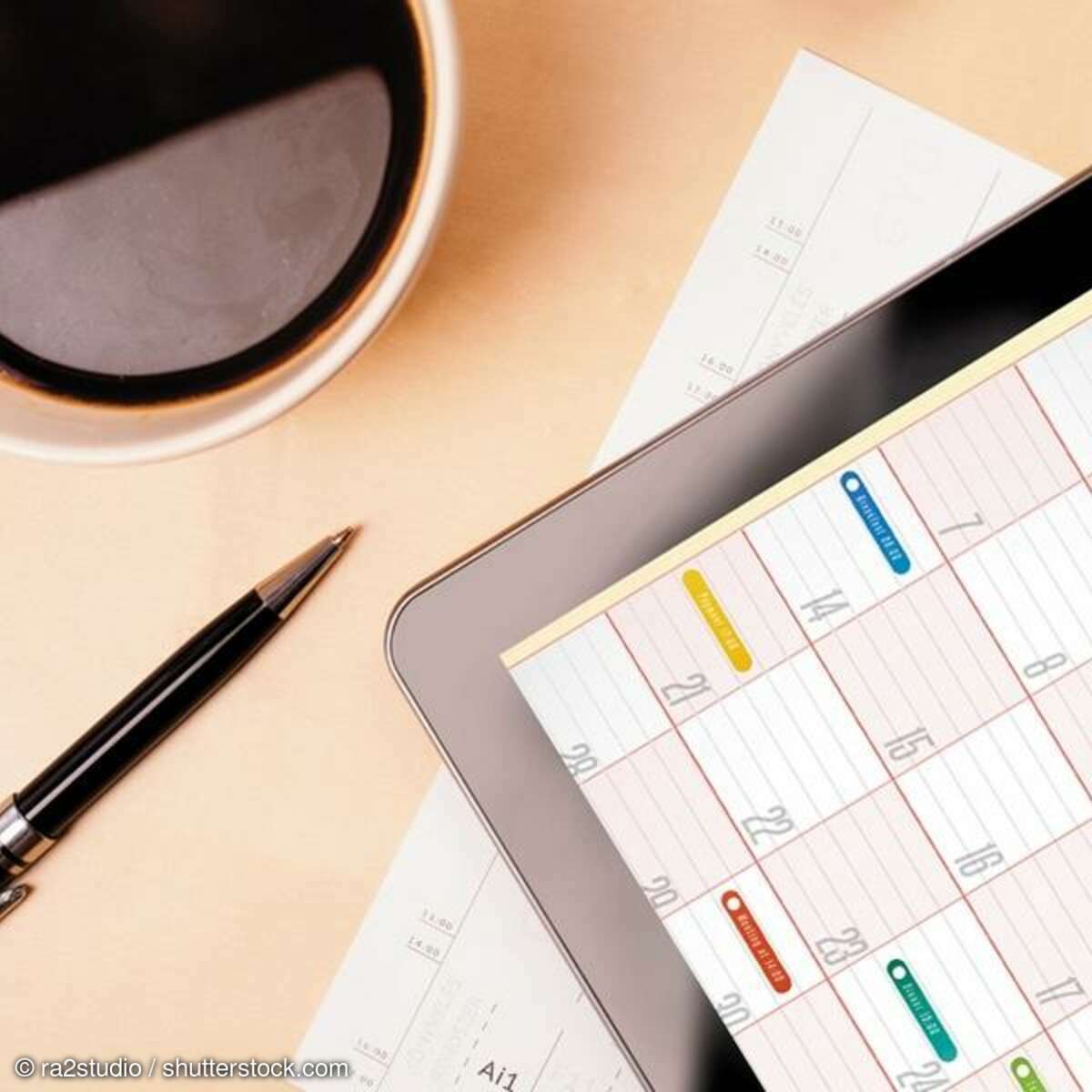 Kalender synchronisiert auf iPad
