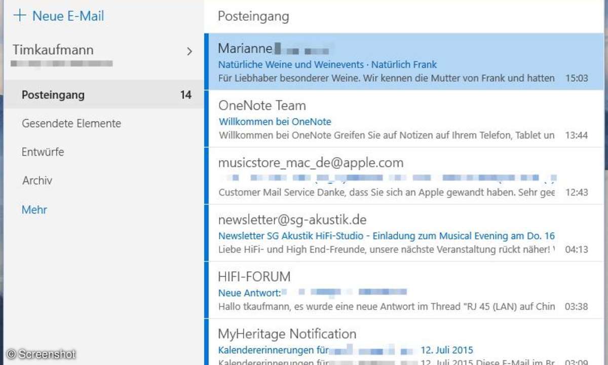 Screenshot aus Windows 10