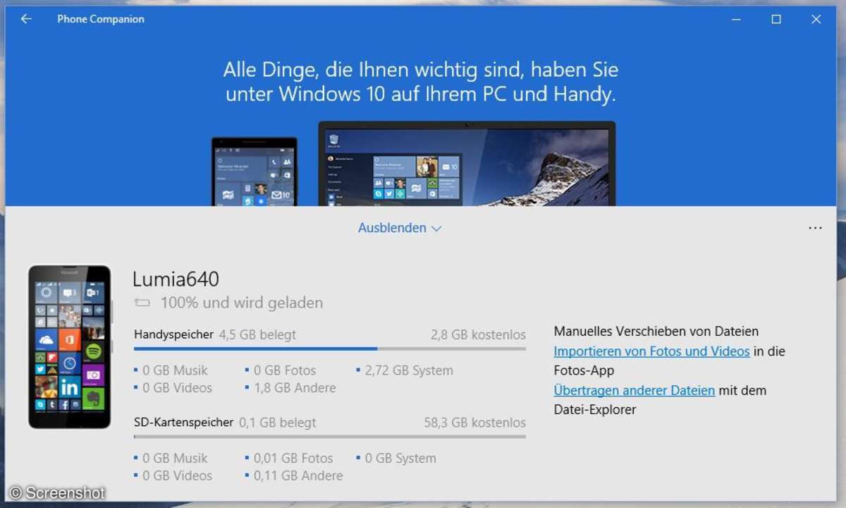 Screenshot aus Windows 10