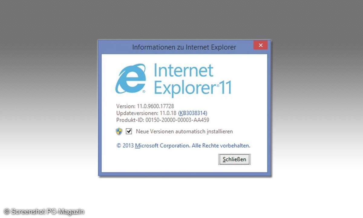 Browser aktuell halten