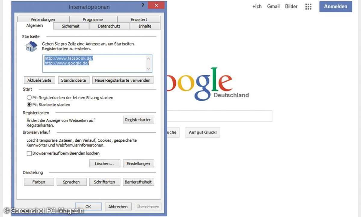 andere Startseite