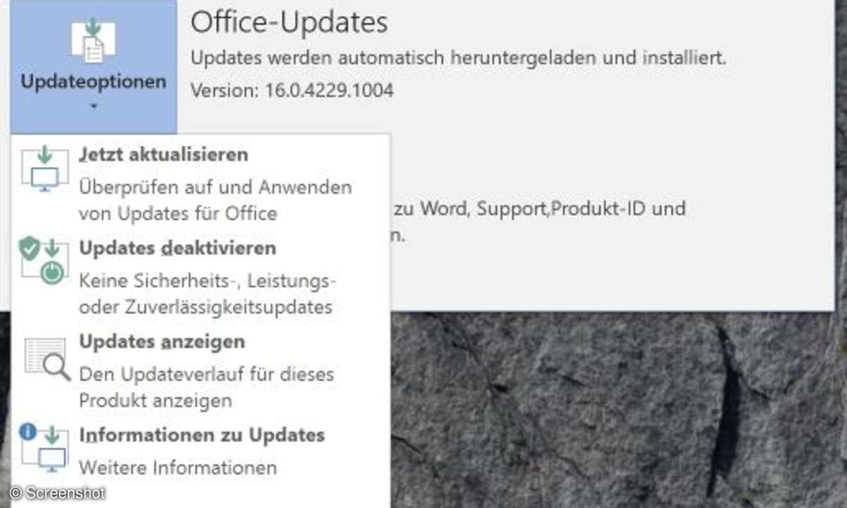 Office 2016: Screenshot