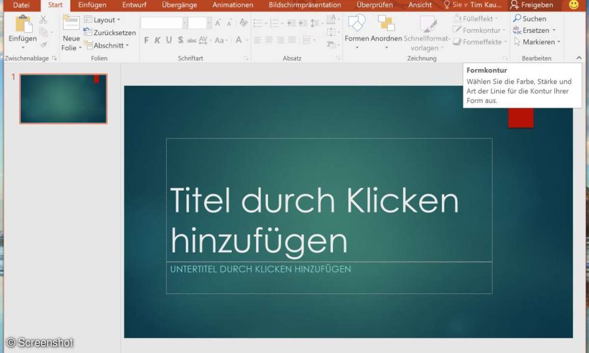 Office 2016: Screenshot