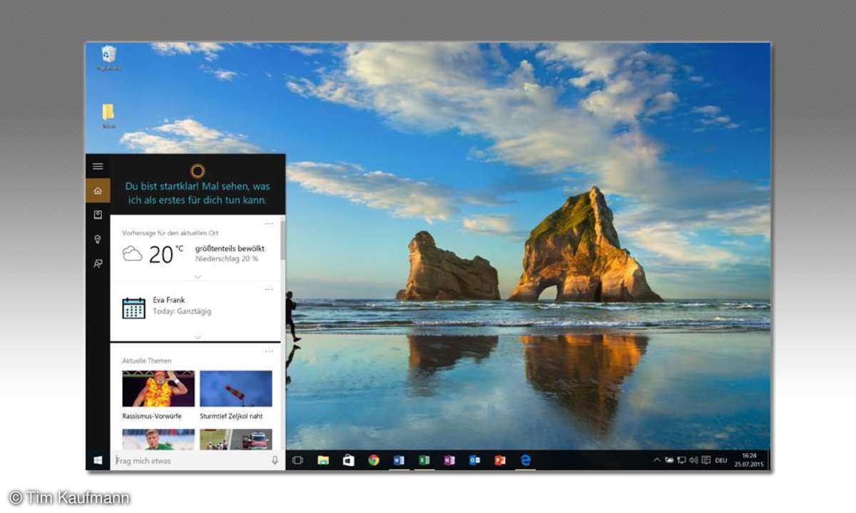 Windows 10, Tastenkombination