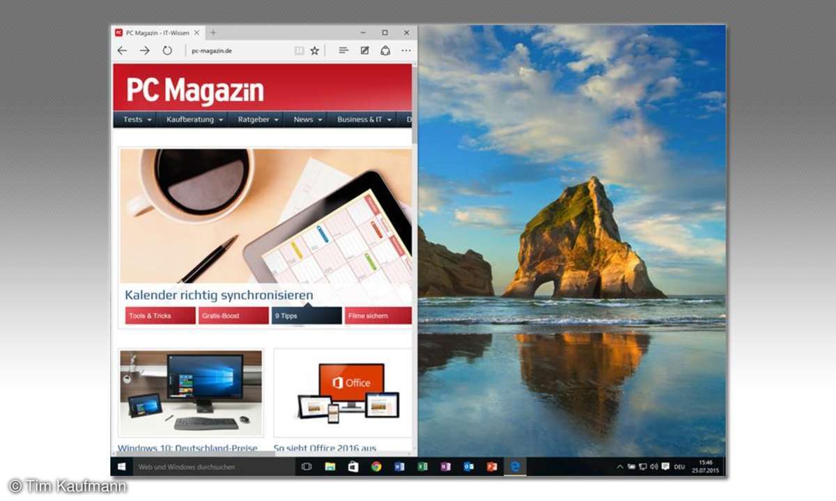 Windows 10, Tastenkombination