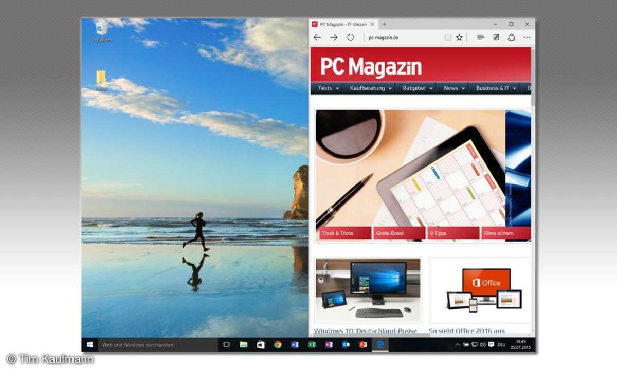 Windows 10, Tastenkombination