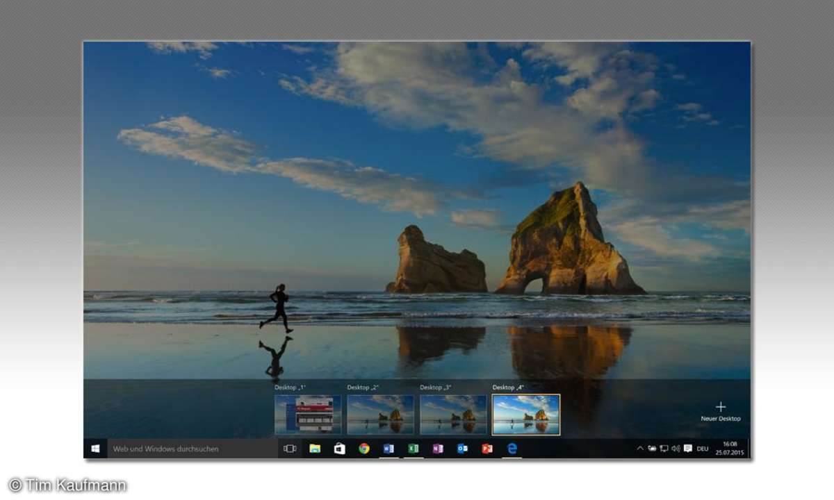 Windows 10, Tastenkombination