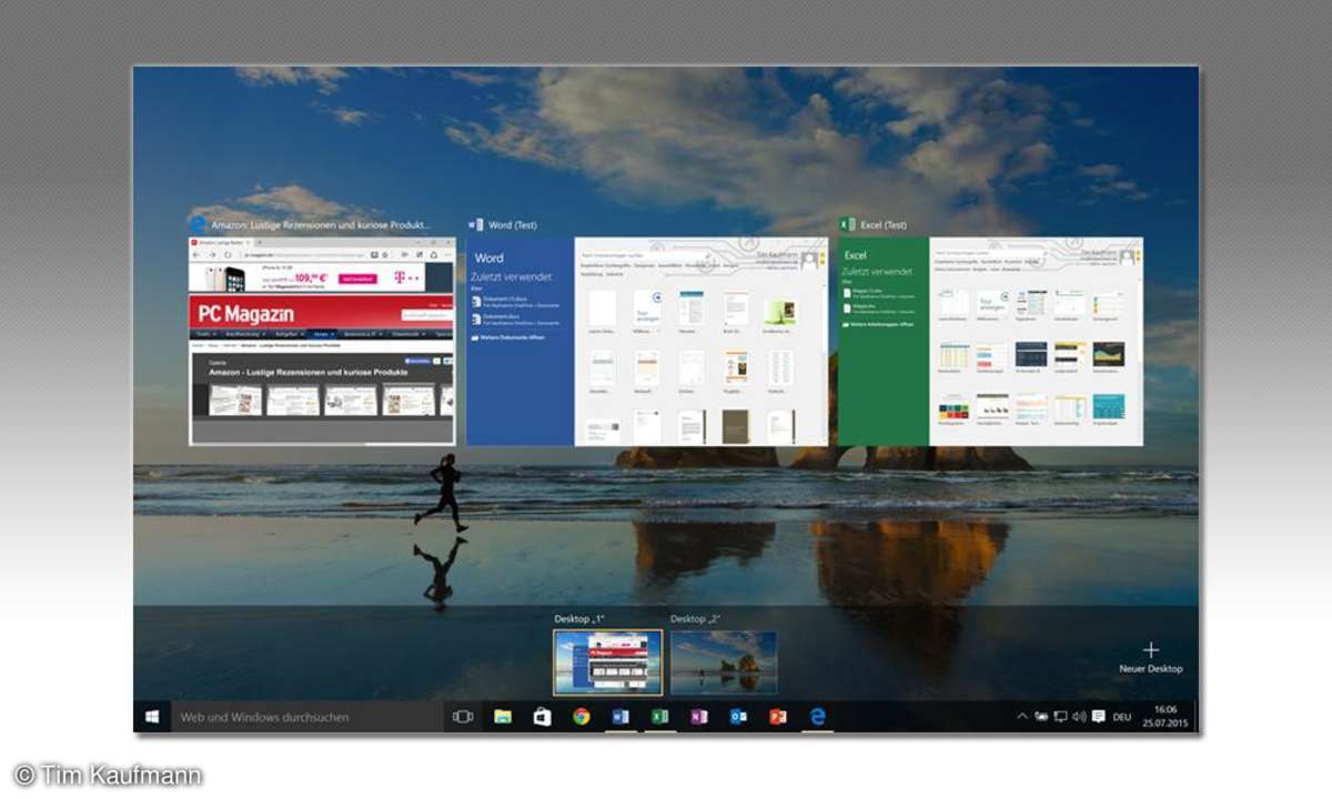 Windows 10, Tastenkombination