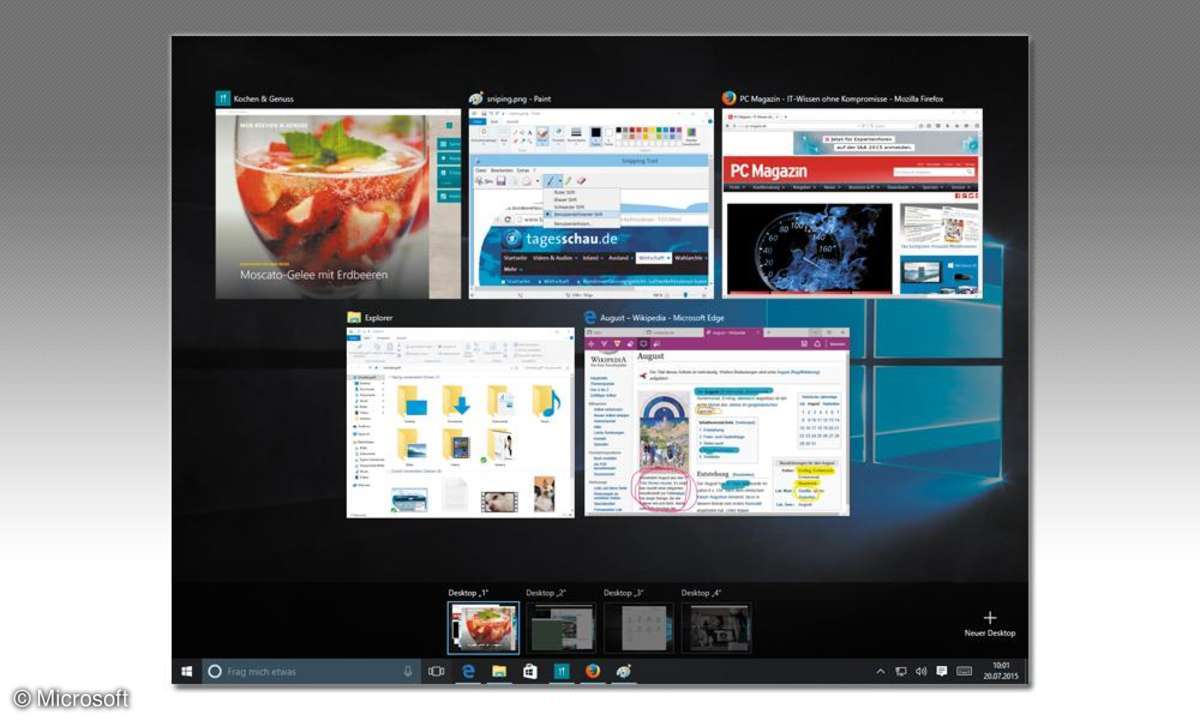 Ausstattung von Windows 10