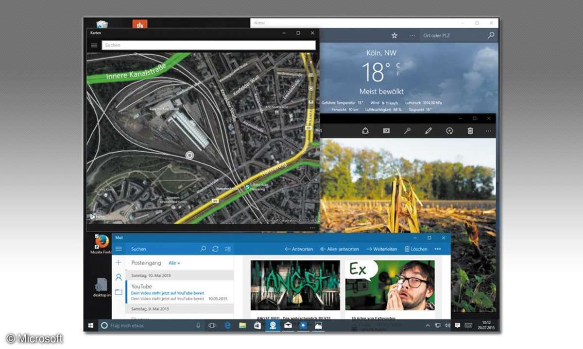 Bordwerkzeuge Windows 10
