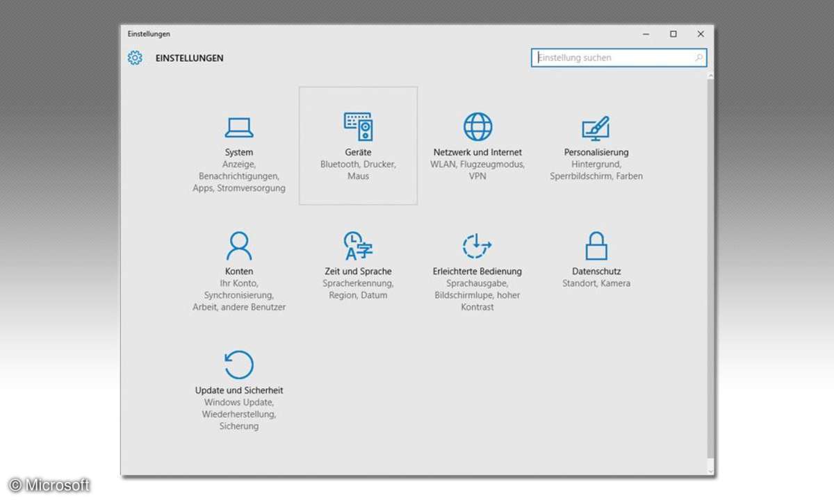 Konfiguration von Windows 10