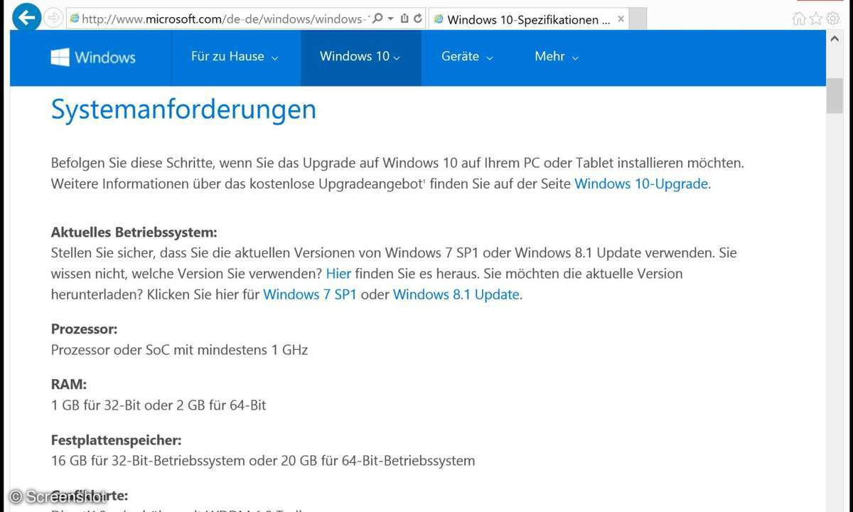 Screenshots aus Windows und PC MAgazin Backup Pro