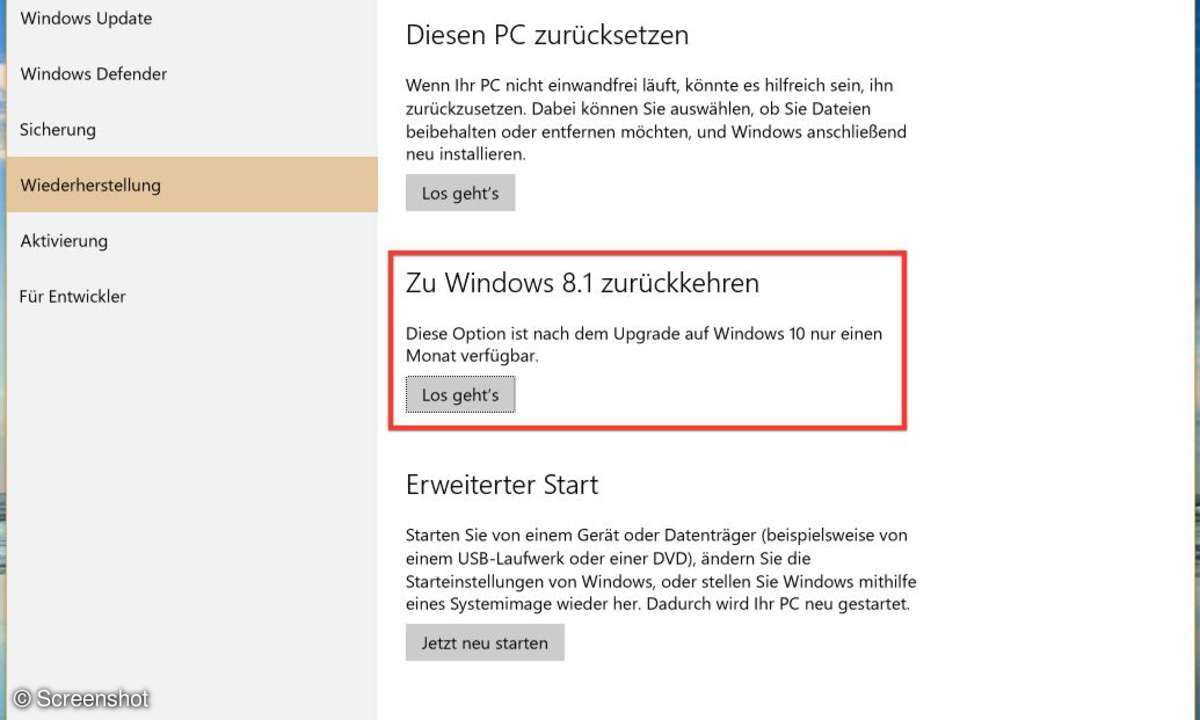 Screenshots aus Windows und PC MAgazin Backup Pro