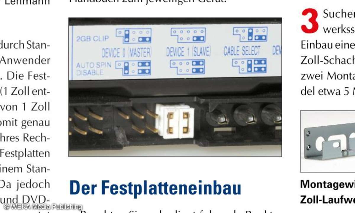 PCgo 05/2001: Master-Slave-Jumper bei Festplatten