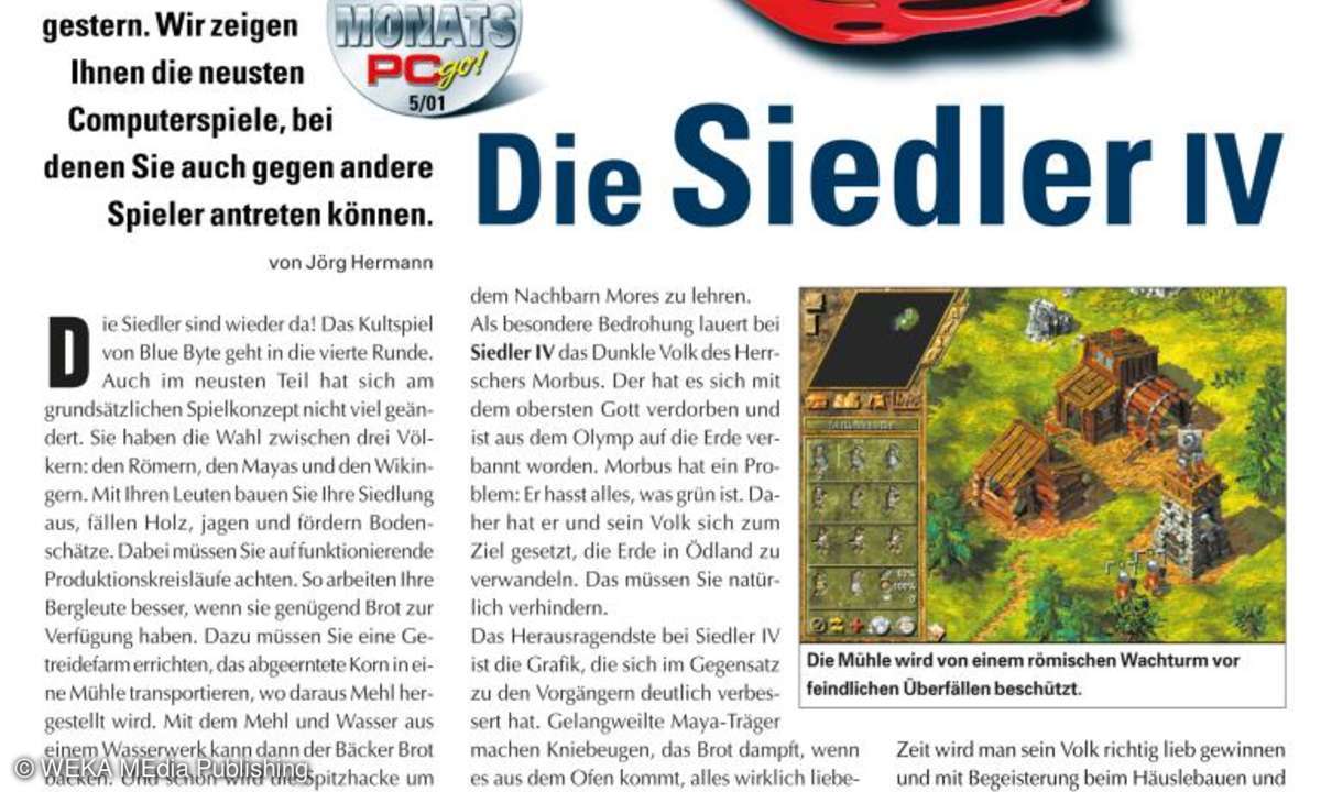 PCgo 05/2001: Die Siedler