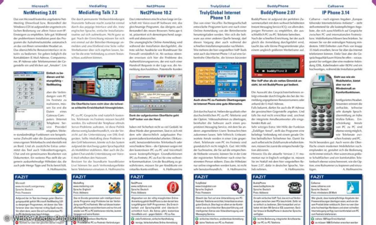 PCgo 05/2001: Tools für Internet-Telefonie