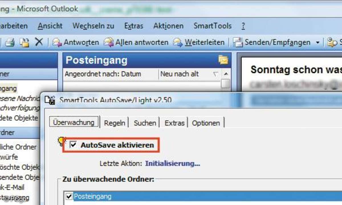 Das AutoSave-Plug-in sorgt dafür, dass Outlook sämtliche Mail-Anhänge speichert.