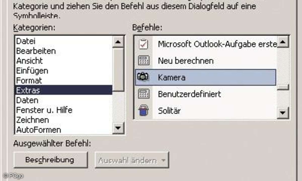 Von Excel-Tabellen lassen sich mit dem Bordmittel 