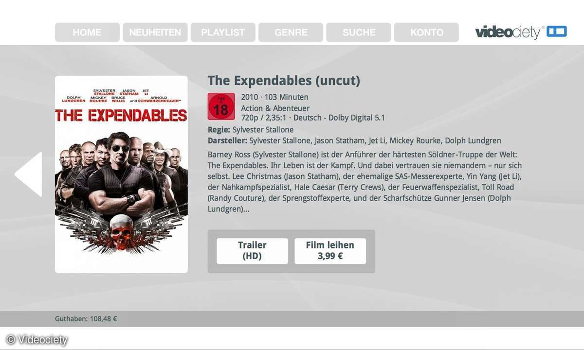 Zusätzliche Informationen zu jedem Film