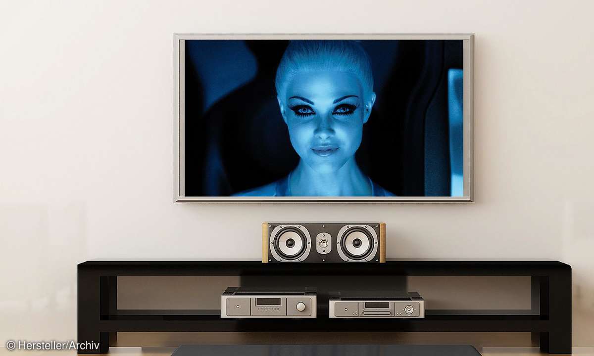 Wohnzimmer mit Fernseher