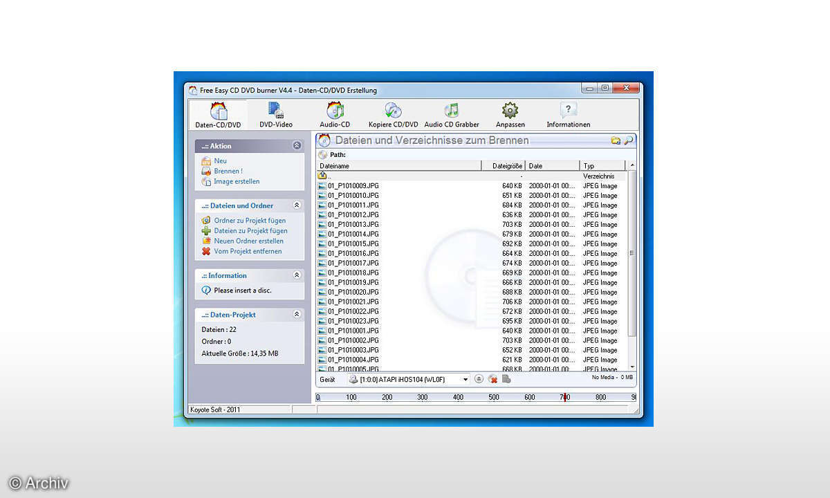 Free Easy CD DVD Burner