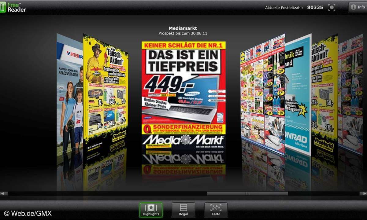 FreeReader von Web.de/GMX (Silverlight-Version)