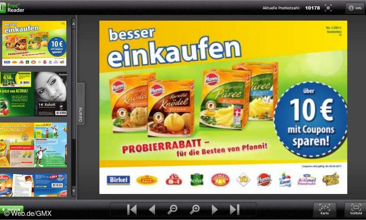 FreeReader von Web.de/GMX (Silverlight-Version)