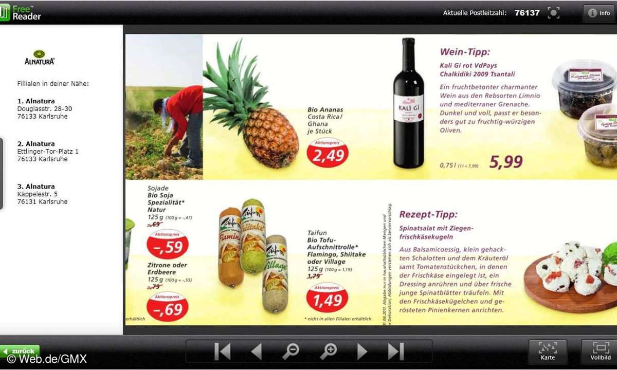 FreeReader von Web.de/GMX (Silverlight-Version)