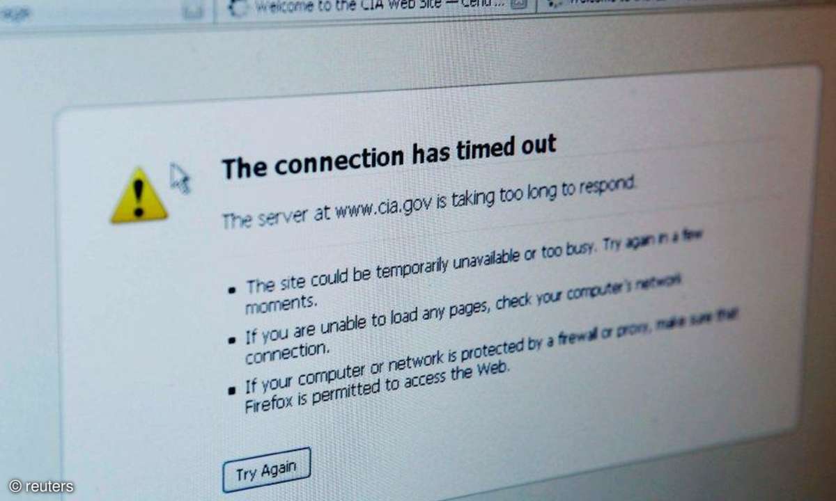 Website der CIA nicht erreichbar